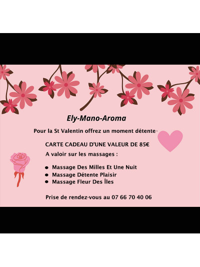 Carte Cadeau Massage Bien-Être 85€