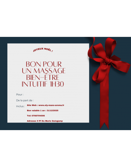 Bon cadeau Noël massage intuitif